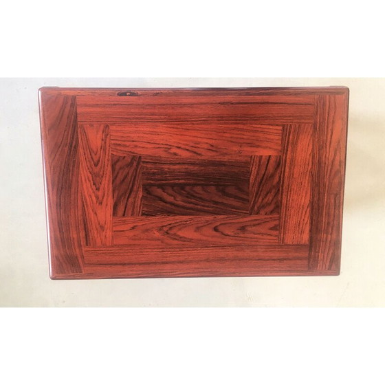 Image 1 of Set of 2 Danish sidetables in mahogany by Vejle Stole Fabrik, 1970s