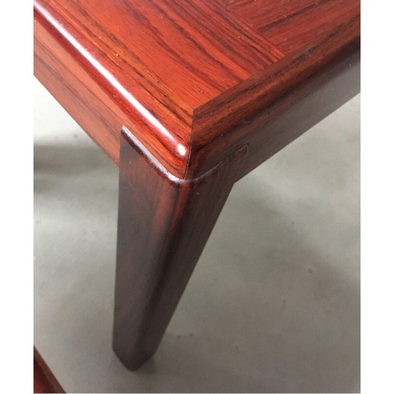 Image 1 of Set of 2 Danish sidetables in mahogany by Vejle Stole Fabrik, 1970s