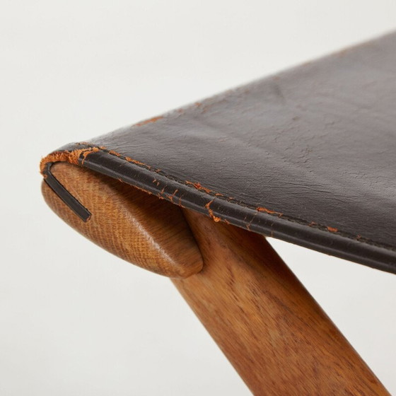 Image 1 of Sgabello vintage di Uno &amp; Östen Kristiansson per Luxus, anni '50