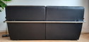 Leolux 2.5 seater black sofa