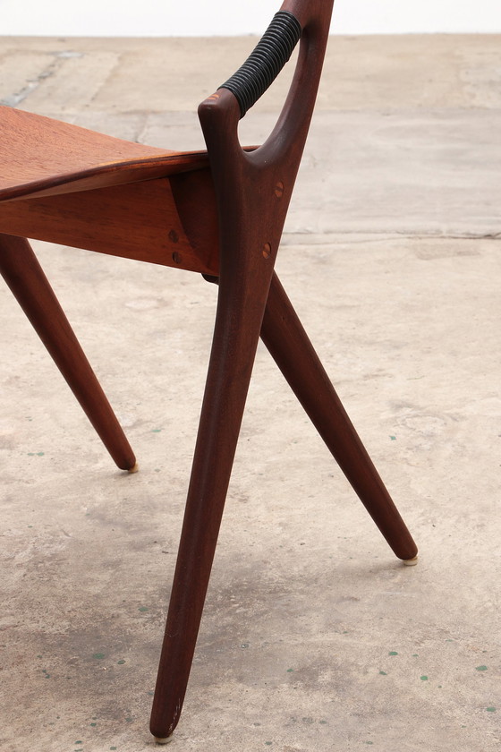 Image 1 of Arne Hovmand Olsen for Mogens Kold, 1960 8 dinning chairs model 71,