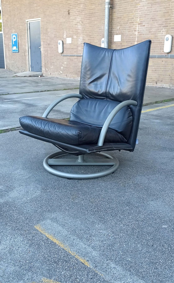 Image 1 of Rolf Benz Torino BMP leren recliner swivel fauteuil