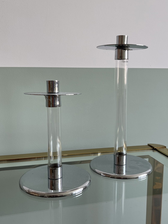 Image 1 of Set of 2x Design Harco Loor Candlesticks