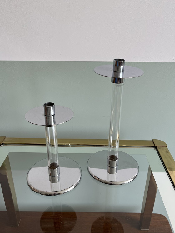 Image 1 of Set of 2x Design Harco Loor Candlesticks