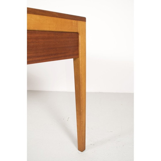 Image 1 of Scandinavian minimalist vintage desk in exotic wood, 1960