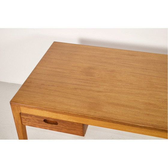 Image 1 of Scandinavian minimalist vintage desk in exotic wood, 1960