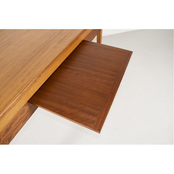 Image 1 of Scandinavian minimalist vintage desk in exotic wood, 1960
