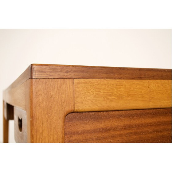Image 1 of Scandinavian minimalist vintage desk in exotic wood, 1960