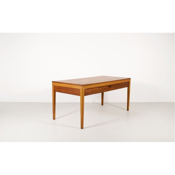 Image 1 of Scandinavian minimalist vintage desk in exotic wood, 1960