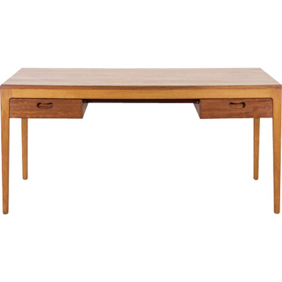 Image 1 of Scandinavian minimalist vintage desk in exotic wood, 1960
