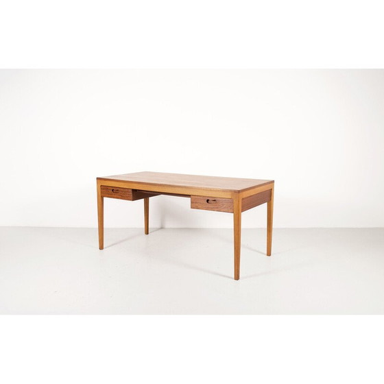Image 1 of Scandinavian minimalist vintage desk in exotic wood, 1960