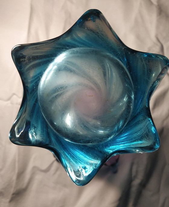 Image 1 of Large Murano Twisted Vase