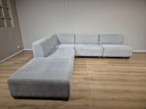 Image 1 of Montel Bloq - Element bench - Gray - Velvet - Design