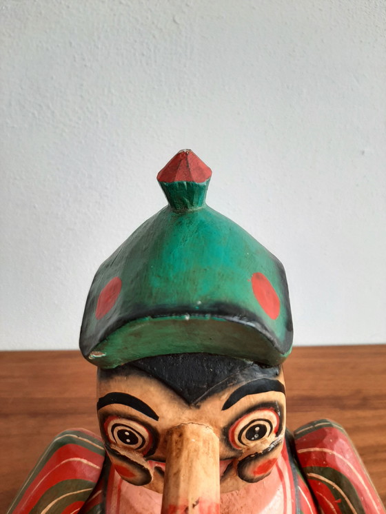 Image 1 of Rare Wooden Pinoccio Doll, Spaarkasse Italy