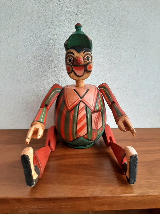 Image 1 of Rare Wooden Pinoccio Doll, Spaarkasse Italy