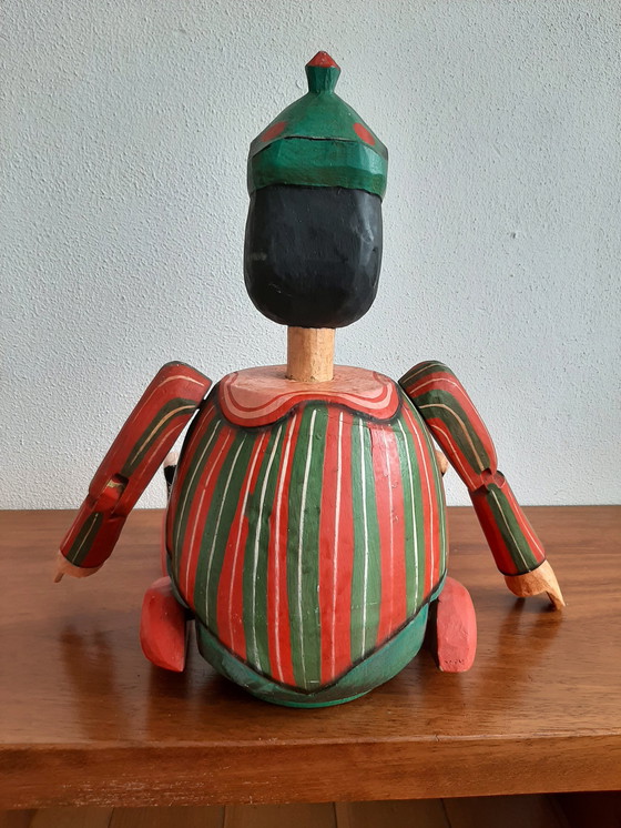 Image 1 of Rare Wooden Pinoccio Doll, Spaarkasse Italy