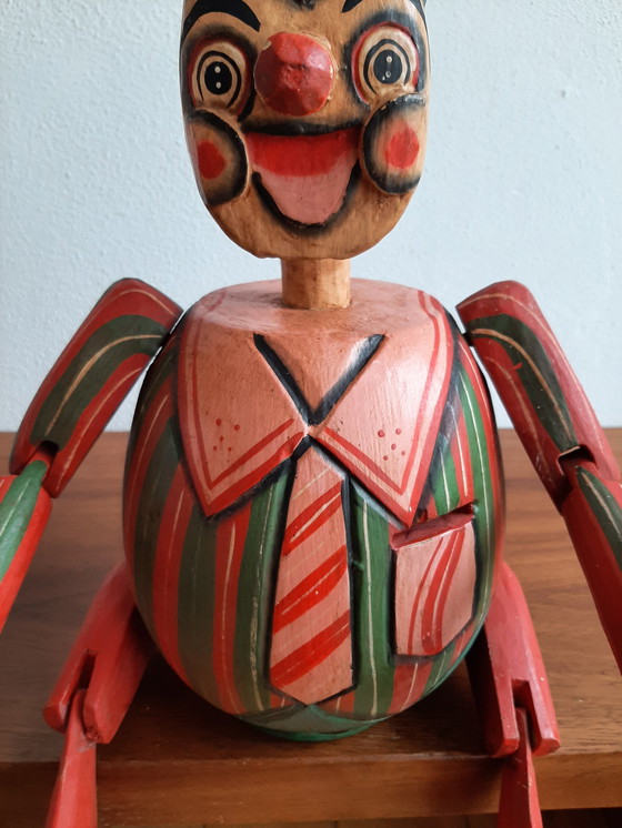 Image 1 of Rare Wooden Pinoccio Doll, Spaarkasse Italy