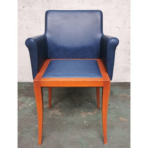 Vintage Bridge chair in solid wood by Didier Gomez for Ligne Roset