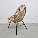 Fauteuil vintage Chaise en rotin Chaise