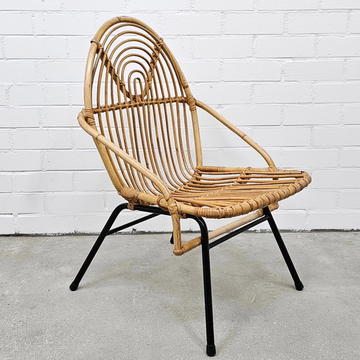 Fauteuil vintage Chaise en rotin Chaise