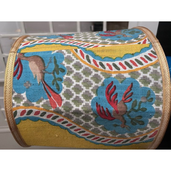 Image 1 of Lampada vintage in ceramica smaltata blu e screpolata, 1970