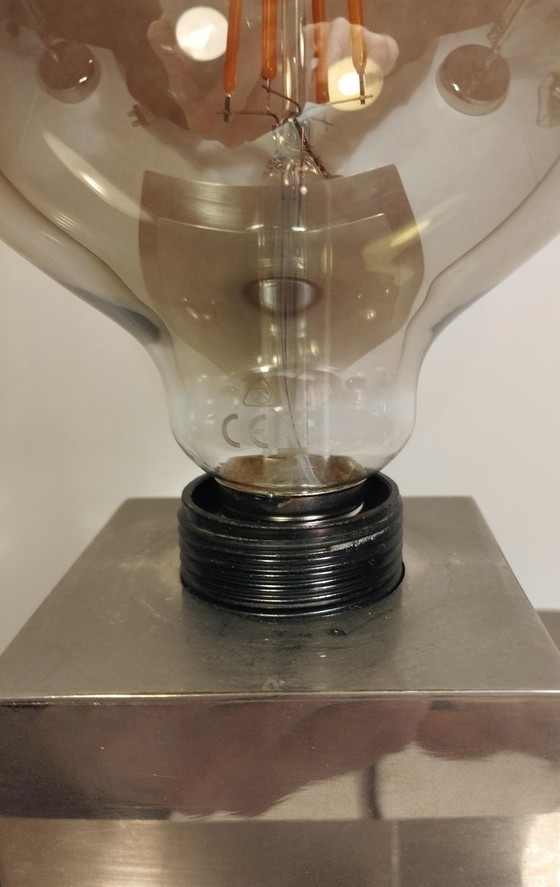 Image 1 of Lampada a cubo - A scacchi attribuita a Françoise Sée - Design dell'era spaziale - Periodo vintage anni '60 / '70 - 