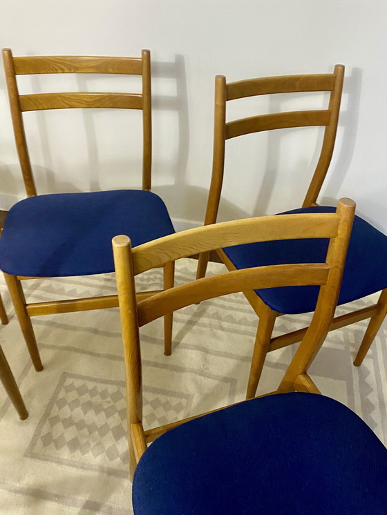 Image 1 of Suite Of 5 Scandinavian Chairs Year 60.Ref Ron