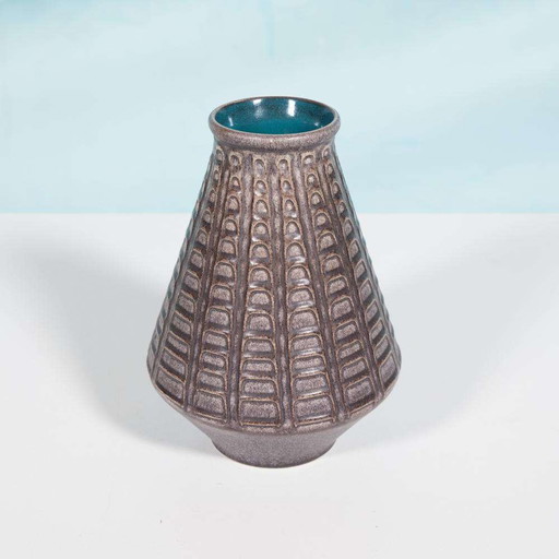 Vaso di fiori giapponese vintage degli anni '60, vaso in ceramica danese