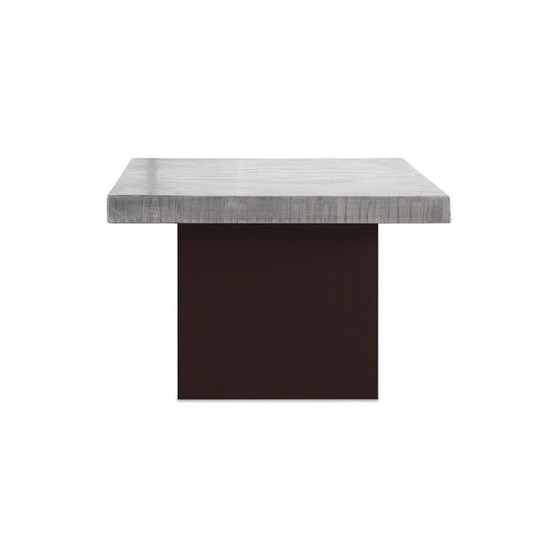 Image 1 of Vintage aluminum side table with steel base by Marc d'Haenens, 1970