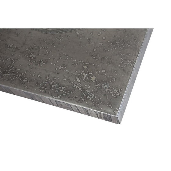 Image 1 of Vintage aluminum side table with steel base by Marc d'Haenens, 1970