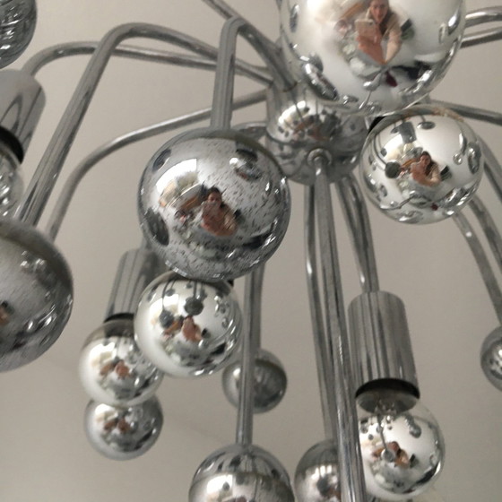 Image 1 of Space Age Sputnik Hanging Lamp, Sixties Design, 1960’s