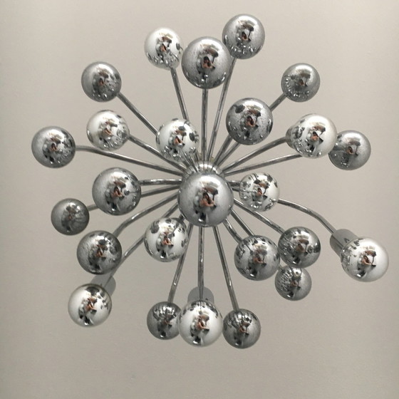 Image 1 of Space Age Sputnik Hanging Lamp, Sixties Design, 1960’s