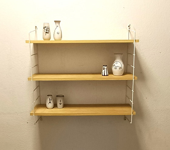 Image 1 of sixties books/wall rack with three shelves