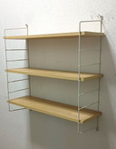libreria/portaoggetti da parete anni sessanta con tre ripiani 