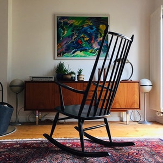 Image 1 of Black Danish Design Rocking Chair