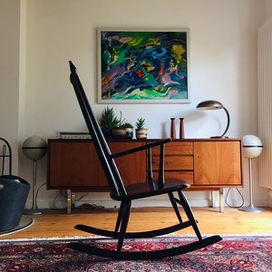 Image 1 of Black Danish Design Rocking Chair