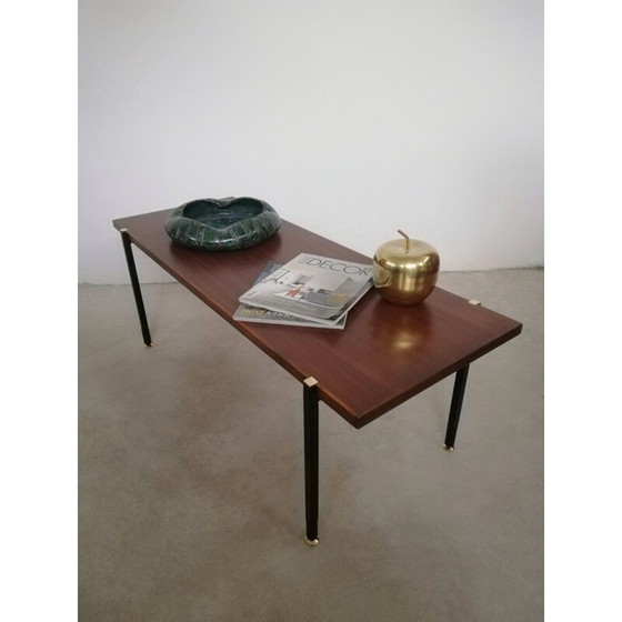 Image 1 of Vintage "d'Arpy" brass "naves" coffee table, Italy 1960