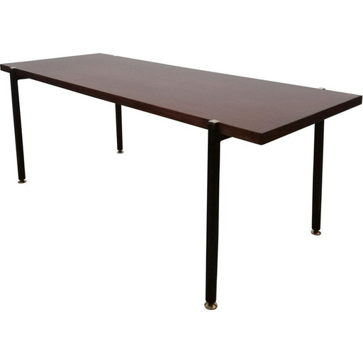 Vintage "d'Arpy" brass "naves" coffee table, Italy 1960