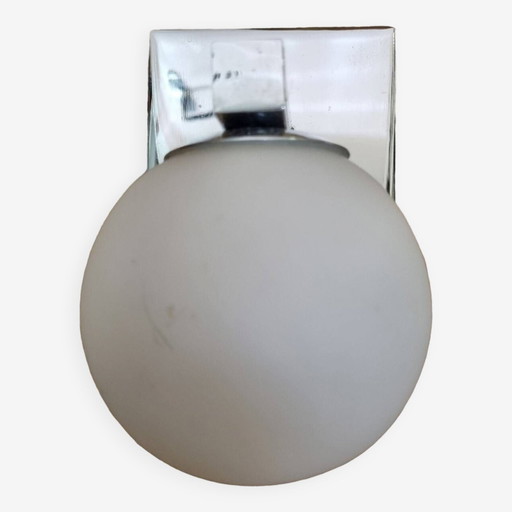 Space Age wall lamp Opaline ball