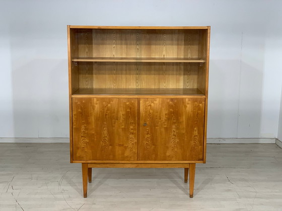 Image 1 of Mid - Century hellerau highboard cabinet showcase series 602