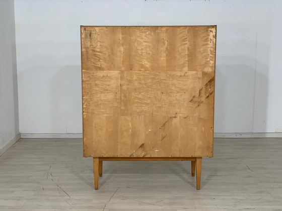 Image 1 of Mid - Century hellerau highboard cabinet showcase series 602