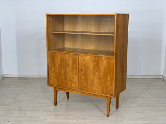 Image 1 of Mid - Century hellerau highboard cabinet showcase series 602