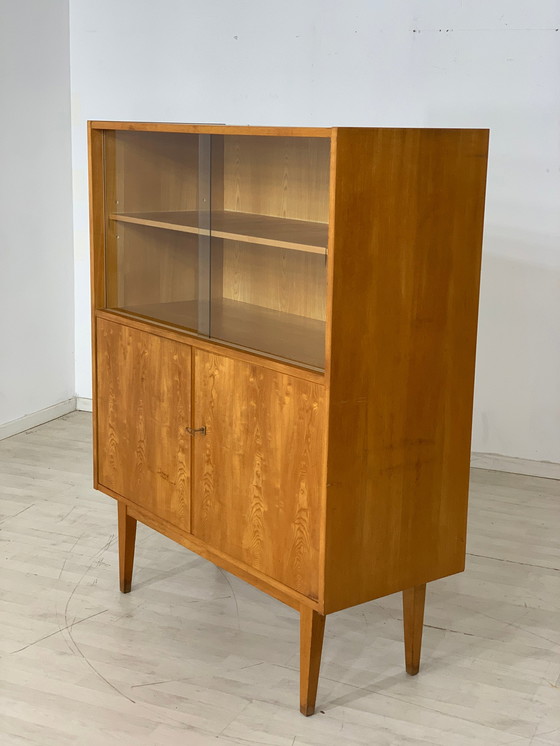 Image 1 of Mid - Century hellerau highboard cabinet showcase series 602