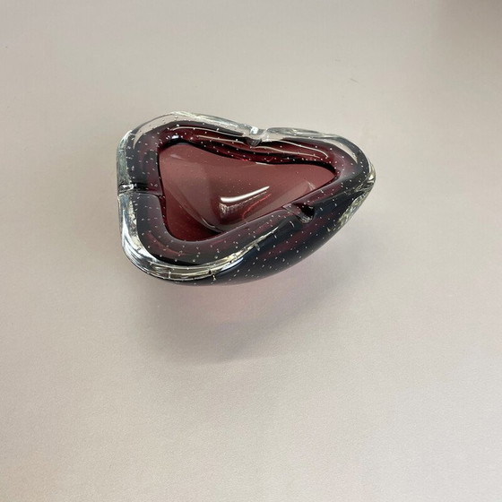 Image 1 of Posacenere vintage in vetro di Murano viola, Italia anni '70