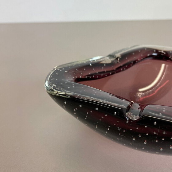 Image 1 of Posacenere vintage in vetro di Murano viola, Italia anni '70