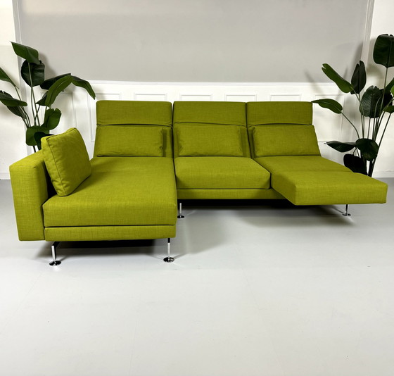 Image 1 of Brühl Moule corner sofa fabric sofa couch green exhibition piece