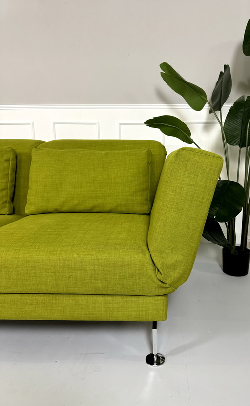 Brühl Moule corner sofa fabric sofa couch green exhibition piece