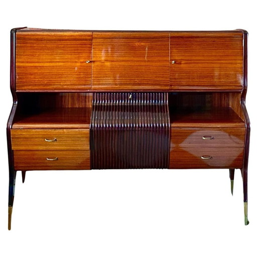 1X Rosewood Italian Sideboard By Osvaldo Borsani