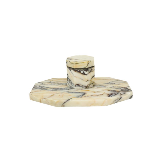 Image 1 of Art Deco Marble Inkpot