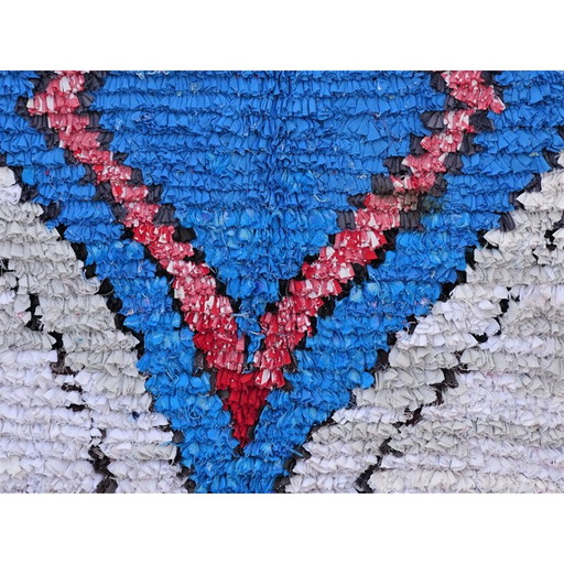 Alfombra bereber vintage Boucherouite